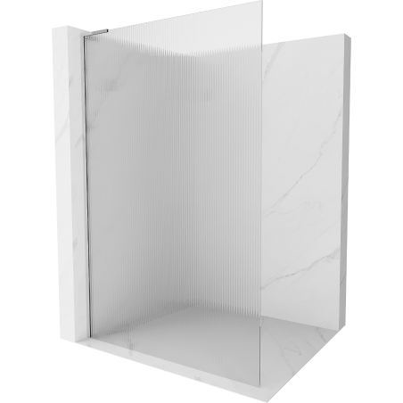 Mexen Kioto L Duschwand Walk-in 120 x 200 cm, Streifen, Chrom - 800-120-103-01-09