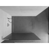 Mexen Kioto L Duschwand Walk-in 120 x 200 cm, Streifen, Chrom - 800-120-103-01-09