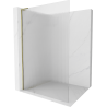 Mexen Kioto L Duschwand Walk-in 70 x 200 cm, Streifen, Gold - 800-070-103-50-09