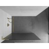 Mexen Kioto L Duschwand Walk-in 70 x 200 cm, Streifen, Gold - 800-070-103-50-09