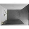 Mexen Kioto L Duschwand Walk-in 100 x 200 cm, Streifen, Gold - 800-100-103-50-09