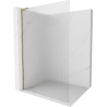 Mexen Kioto L Duschwand Walk-in 110 x 200 cm, Streifen, Gold - 800-110-103-50-09