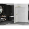 Mexen Kioto L Duschwand Walk-in 110 x 200 cm, Streifen, gold gebürstet - 800-110-103-55-09