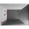 Mexen Kioto L Duschwand Walk-in 70 x 200 cm, Streifen, Roségold - 800-070-103-60-09