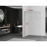 Mexen Kioto L Duschwand Walk-in 110 x 200 cm, Streifen, Roségold - 800-110-103-60-09