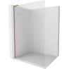 Mexen Kioto L Duschwand Walk-in 120 x 200 cm, Streifen, Roségold - 800-120-103-60-09