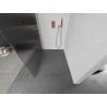 Mexen Kioto L Duschabtrennung Walk-in 110 x 200 cm, Streifen, gebürstetes Kupfer - 800-110-103-65-09