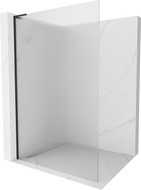 Mexen Kioto L Duschwand Walk-in 90 x 200 cm, Streifen, schwarz - 800-090-103-70-09