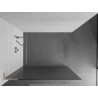 Mexen Kioto L Duschwand Walk-in 70 x 200 cm, Streifen, gebürsteter Nickel - 800-070-103-97-09
