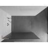 Mexen Kioto L Duschwand Walk-in 90 x 200 cm, Streifen, gebürstetes Nickel - 800-090-103-97-09