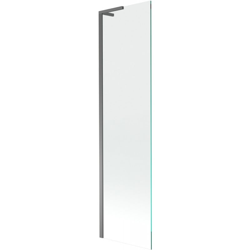 Mexen Next L Badewannenfaltwand 1-flügelig 50 x 150 cm, transparent, Gun Metal - 895-050-000-03-00-95