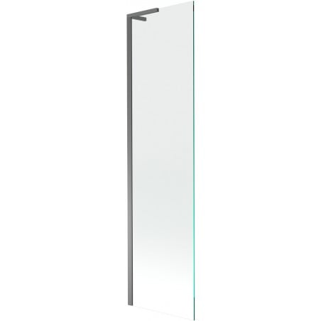 Mexen Next L Badewannenfaltwand 1-flügelig 50 x 150 cm, transparent, Gun Metal - 895-050-000-03-00-95