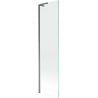 Mexen Next L Badewannenfaltwand 1-flügelig 50 x 150 cm, transparent, Gun Metal - 895-050-000-03-00-95