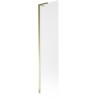 Mexen Next L Badewannenfaltwand 1-flügelig 50 x 150 cm, mattiert, gold - 895-050-000-03-30-50