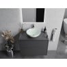 Mexen Mira Glaswaschbecken Aufsatzwaschbecken 42 x 42 cm, weiß - 24124230