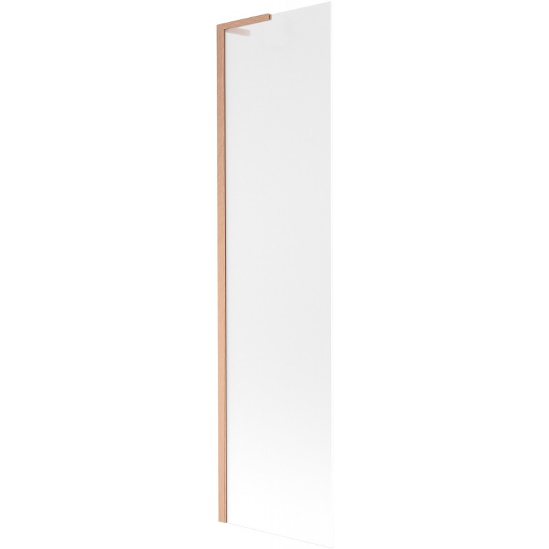 Mexen Next L Badewannenabtrennung 1-flügelig 50 x 150 cm, matt, gebürstetes Kupfer - 895-050-000-03-30-65