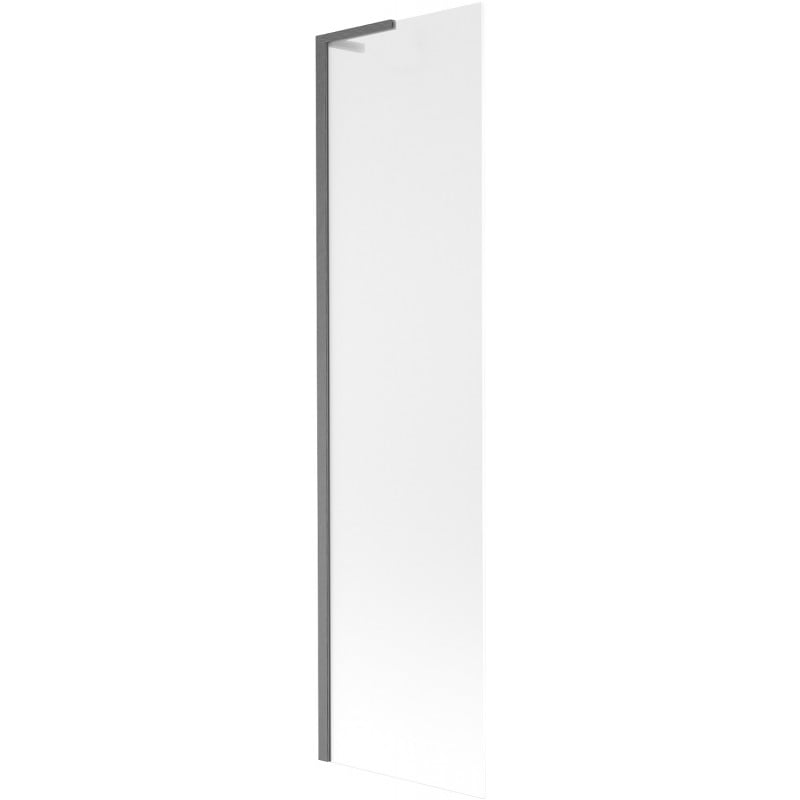 Mexen Next L Badewannenabtrennung 1-flügelig 50 x 150 cm, matt, gebürstetes Gun Gray - 895-050-000-03-30-66