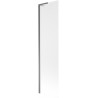 Mexen Next L Badewannenfaltwand 1-flügelig 50 x 150 cm, Milchglas, Gun Metal - 895-050-000-03-30-95