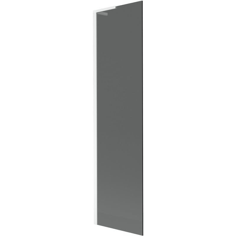 Mexen Next L Badewannen-Falttür 1-flügelig 50 x 150 cm, Graphit, Weiß - 895-050-000-03-40-20