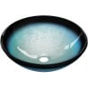 Mexen Mira Glaswaschbecken zur Aufsatzmontage 42 x 42 cm, blau - 24124247