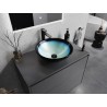 Mexen Mira glaswaschbecken zum Aufsetzen 42 x 42 cm, blau - 24124247