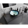 Mexen Mira Glaswaschbecken zur Aufsatzmontage 42 x 42 cm, blau - 24124247