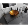 Mexen Mira Glaswaschbecken zur Aufsatzmontage 42 x 42 cm, Gold - 24124250