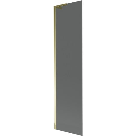 Mexen Next L Badewannenwand 1-flügelig 50 x 150 cm, Graphit, Gold - 895-050-000-03-40-50