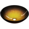 Mexen Mira Glas-Waschtisch-Schüssel 42 x 42 cm, dunkelgold - 24124251