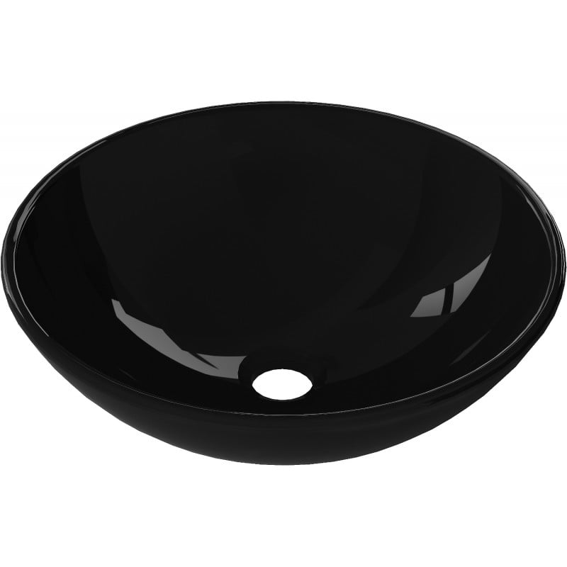 Mexen Mira Glas-Waschtischaufsatz 42 x 42 cm, schwarz - 24124270