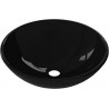 Mexen Mira Glaswaschbecken Aufsatzwaschbecken 42 x 42 cm, schwarz - 24124270