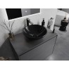Mexen Mira Glaswaschbecken Aufsatzwaschbecken 42 x 42 cm, schwarz - 24124270