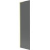 Mexen Next L Badewannenwand 1-flügelig 50 x 150 cm, Grafit, gebürstetes Gold - 895-050-000-03-40-55