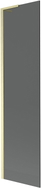 Mexen Next L Badewannenwand 1-flügelig 50 x 150 cm, Grafit, gebürstetes Gold - 895-050-000-03-40-55
