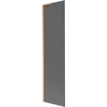 Mexen Next L Badewannenfaltwand 1-flügelig 50 x 150 cm, Graphit, gebürstetes Kupfer - 895-050-000-03-40-65
