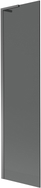 Mexen Next L Badewannenfaltwand 1-flügelig 50 x 150 cm, Graphit, Gun Metal - 895-050-000-03-40-95