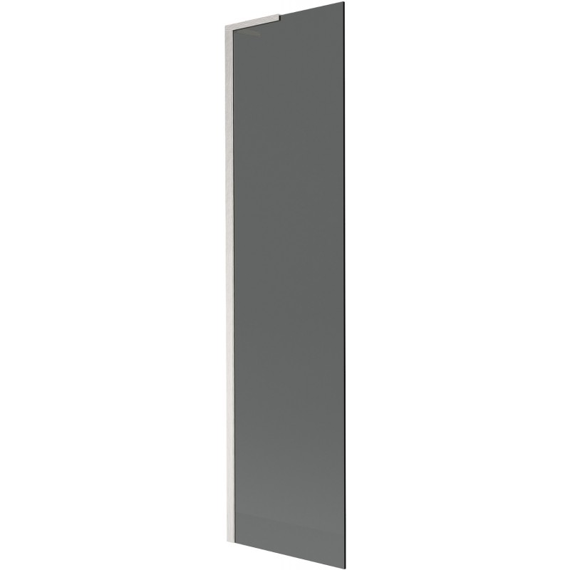 Mexen Next L Badewannenabtrennung 1-flügelig 50 x 150 cm, graphit, gebürstetes Nickel - 895-050-000-03-40-97