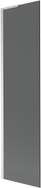 Mexen Next L Badewannenabtrennung 1-flügelig 50 x 150 cm, graphit, gebürstetes Nickel - 895-050-000-03-40-97