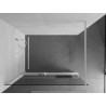 Mexen Kioto+ Duschwand mit Ablage Walk-in 70 x 200 cm, transparent, weiß - 800-070-121-20-00