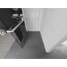 Mexen Kioto+ Duschwand mit Regal Walk-in 140 x 200 cm, transparent, weiß - 800-140-121-20-00