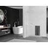 Mexen Kioto+ Duschwand mit Regal Walk-in 100 x 200 cm, matt, weiß - 800-100-121-20-30