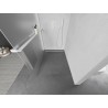 Mexen Kioto+ Duschwand mit Ablage Walk-in 110 x 200 cm, matt, weiß - 800-110-121-20-30