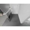 Mexen Kioto+ Duschwand mit Ablage Walk-in 90 x 200 cm, transparent/matt, weiß - 800-090-121-20-35