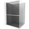 Mexen Kioto+ Duschwand mit Regal Walk-in 130 x 200 cm, graphit, weiß - 800-130-121-20-40