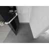 Mexen Kioto+ Duschwand mit Ablage Walk-in 140 x 200 cm, grafit, weiß - 800-140-121-20-40