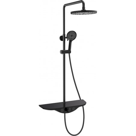 Mexen Exxo Aufputz-Duschset mit Regendusche und Armatur, schwarz - 78113-70