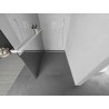 Mexen Kioto+ Duschwand mit Ablage Walk-in 100 x 200 cm, Spiegel, weiß - 800-100-121-20-50