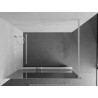 Mexen Kioto+ Duschwand mit Ablage Walk-in 100 x 200 cm, Spiegel, weiß - 800-100-121-20-50