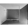 Mexen Kioto+ Duschwand mit Ablage Walk-in 110 x 200 cm, schwarzes Gitter, weiß - 800-110-121-20-77