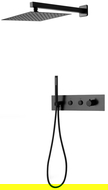 Mexen Azul Unterputz-Duschset, schwarz - 7629-03-70